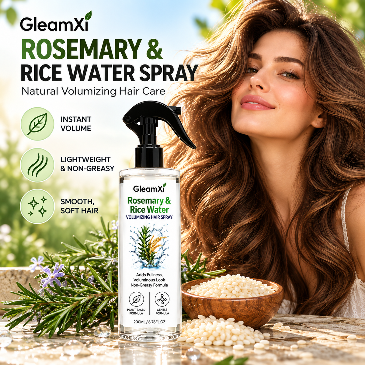Rosemary Rice Water